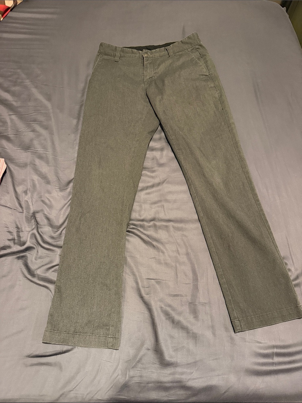 Volcom Men's Grey Straight Chinos